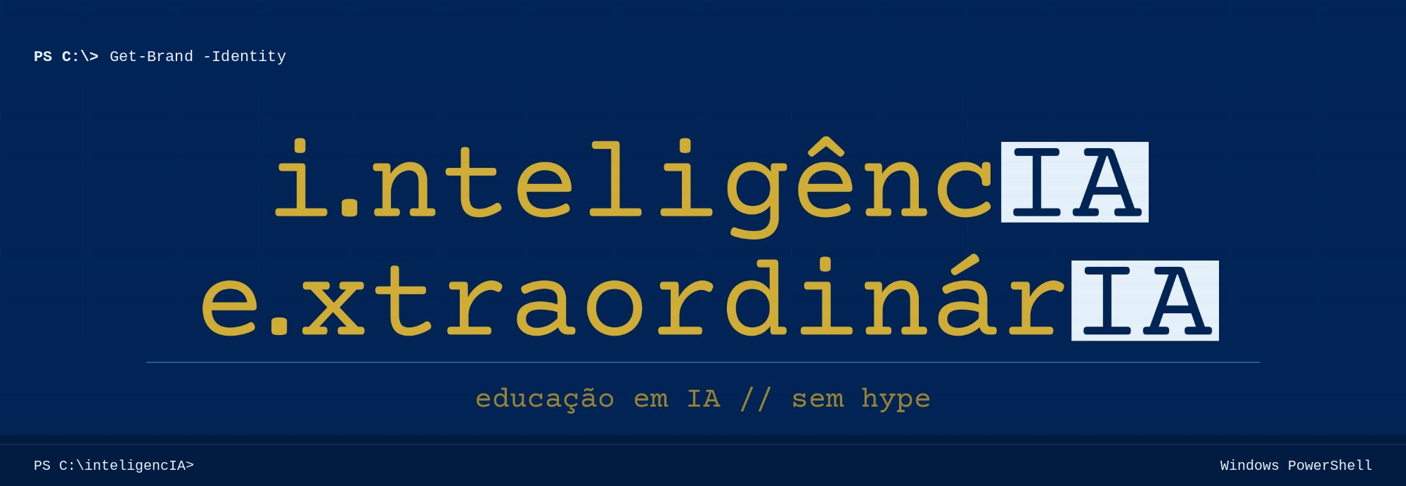 i.nteligêncIA e.xtraordinárIA — educação em IA // sem hype